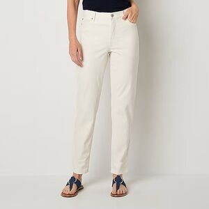 Women's Gloria Vanderbilt Amanda Classic Jeans in White, size 16